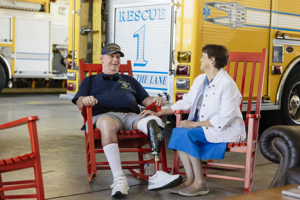 Prosthetic in Fire Hall