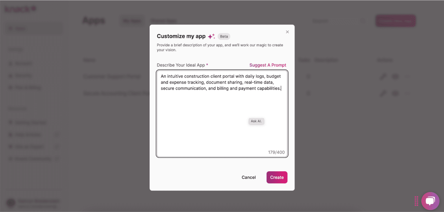 How to Build a Construction Client Portal (Guide) | Knack