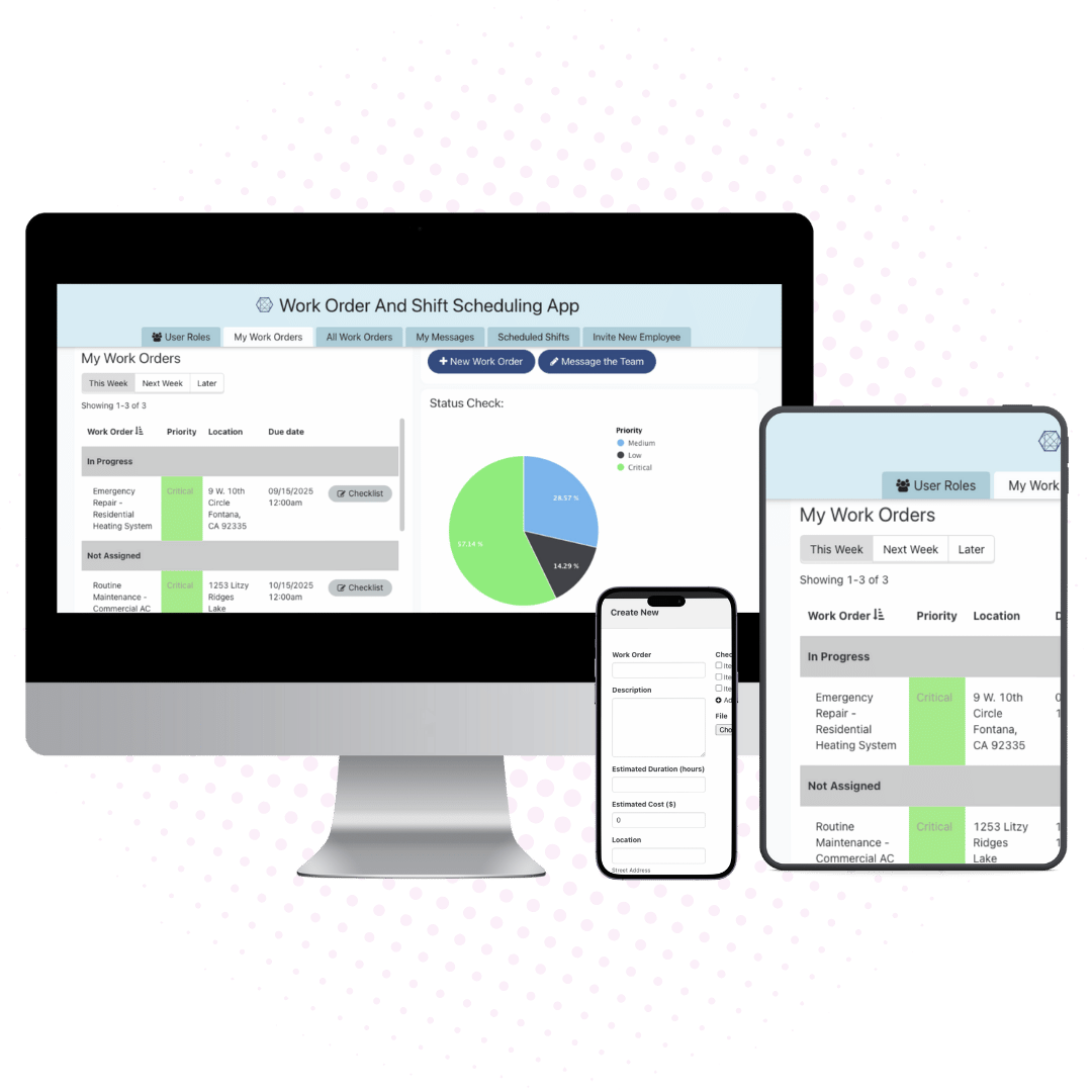 Work Order Job Scheduler Template