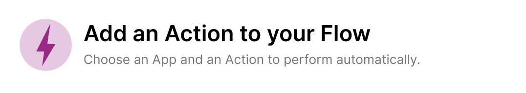 Add an Action to the Flow