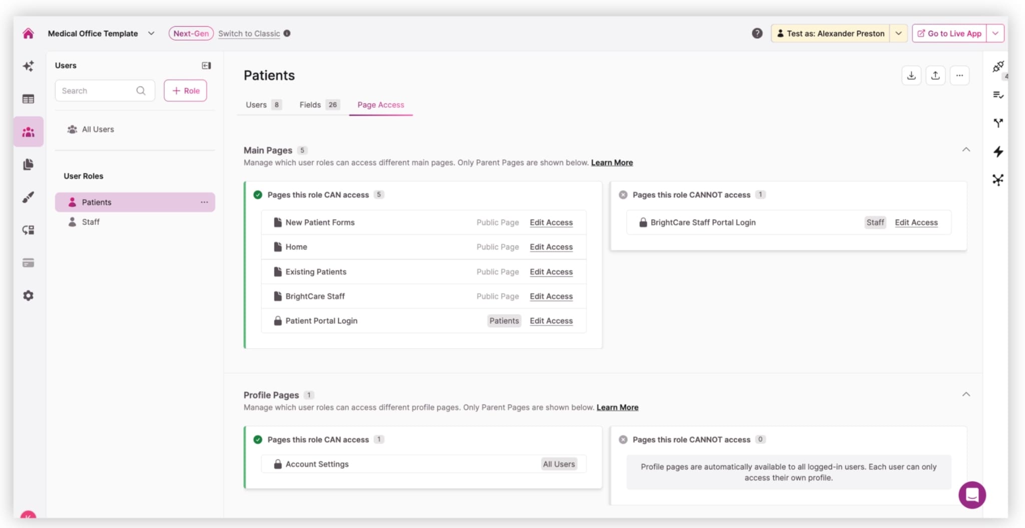 Free, Customizable Patient Intake Form Template App | Knack
