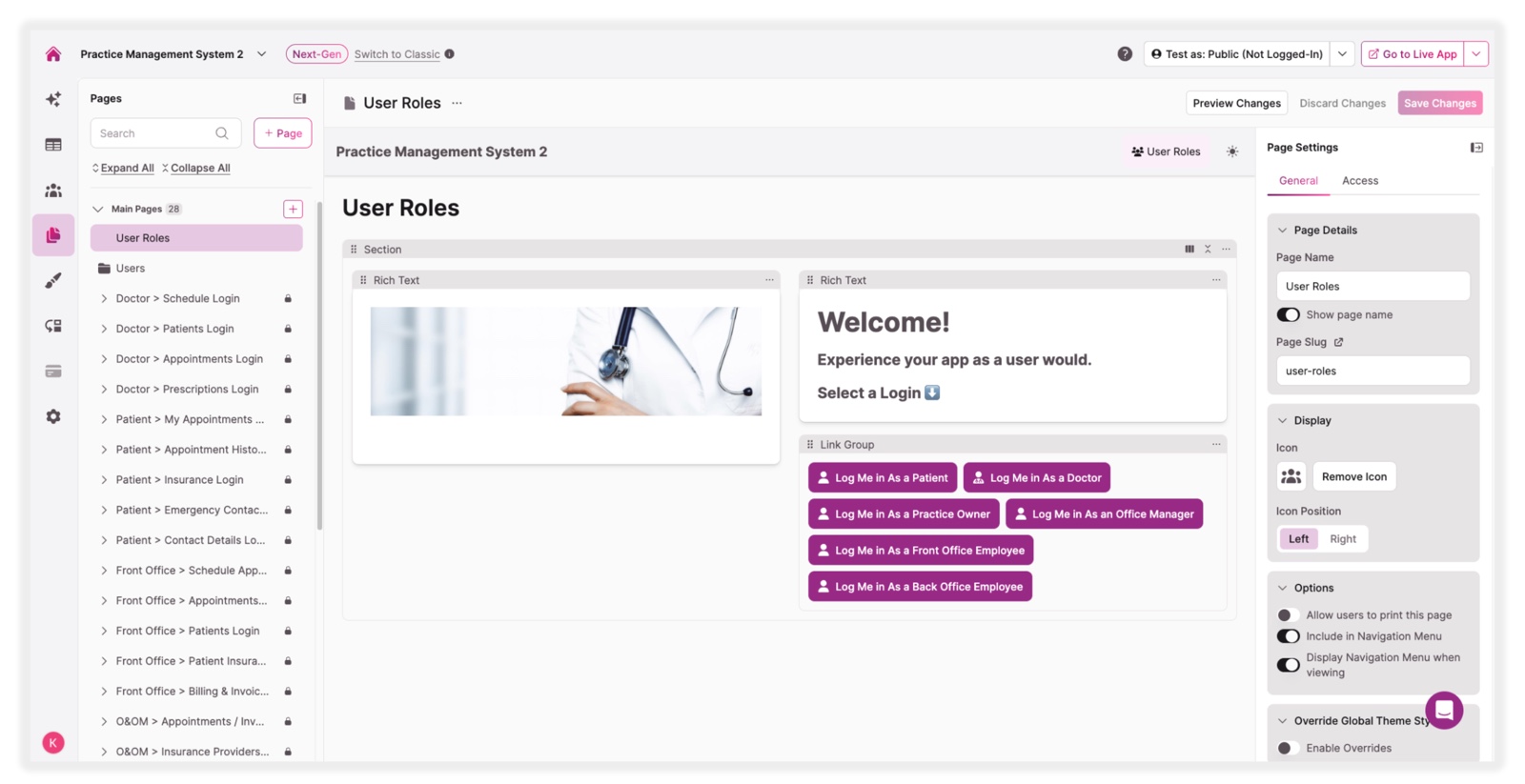 Free Medical Practice Management Software Template | Knack