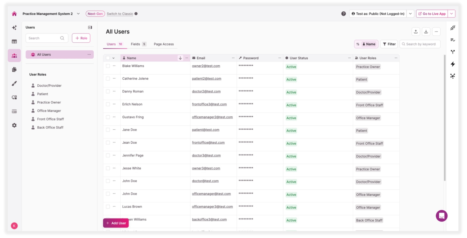 Free Medical Practice Management Software Template | Knack