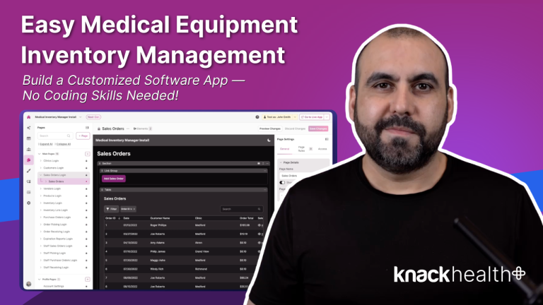 Medical Equipment Order & Inventory Management Software