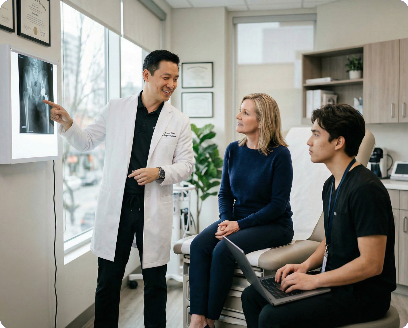 Orthopedic Doctor and Patient