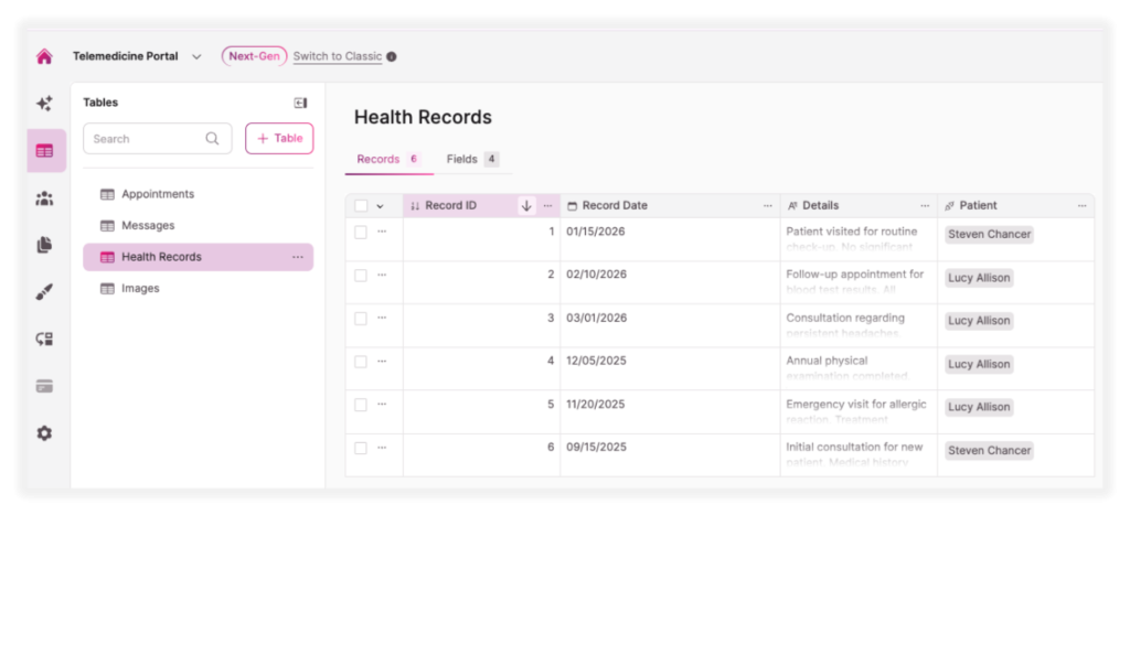 Telemedicine App Screenshot Health Records