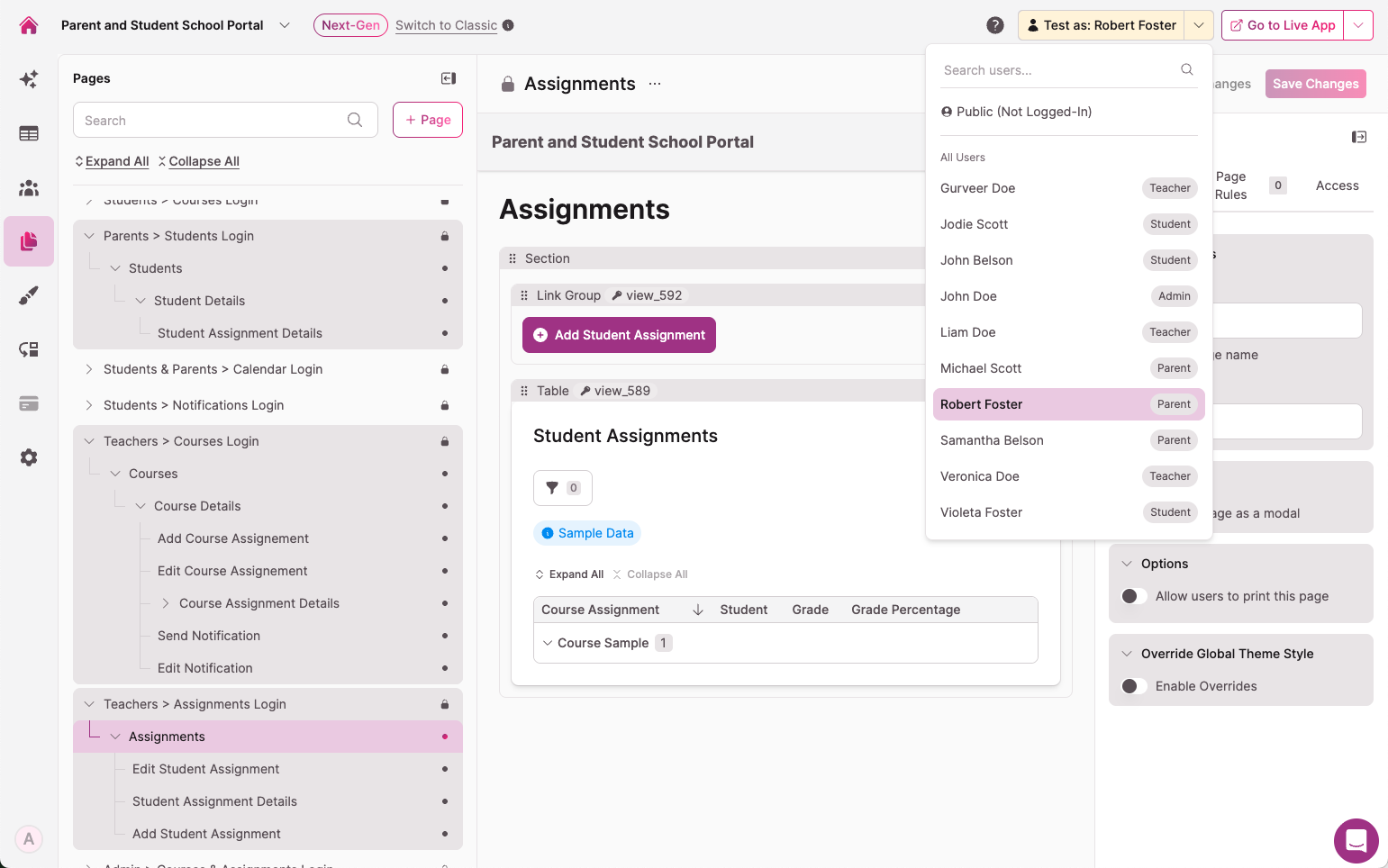 Test as User Example